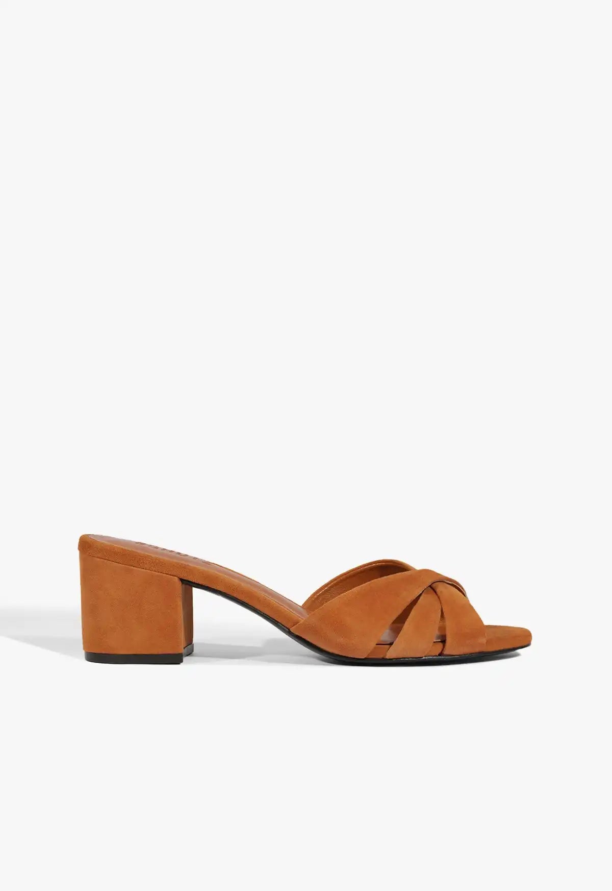 Keefa Block Mule Suede Sandal
