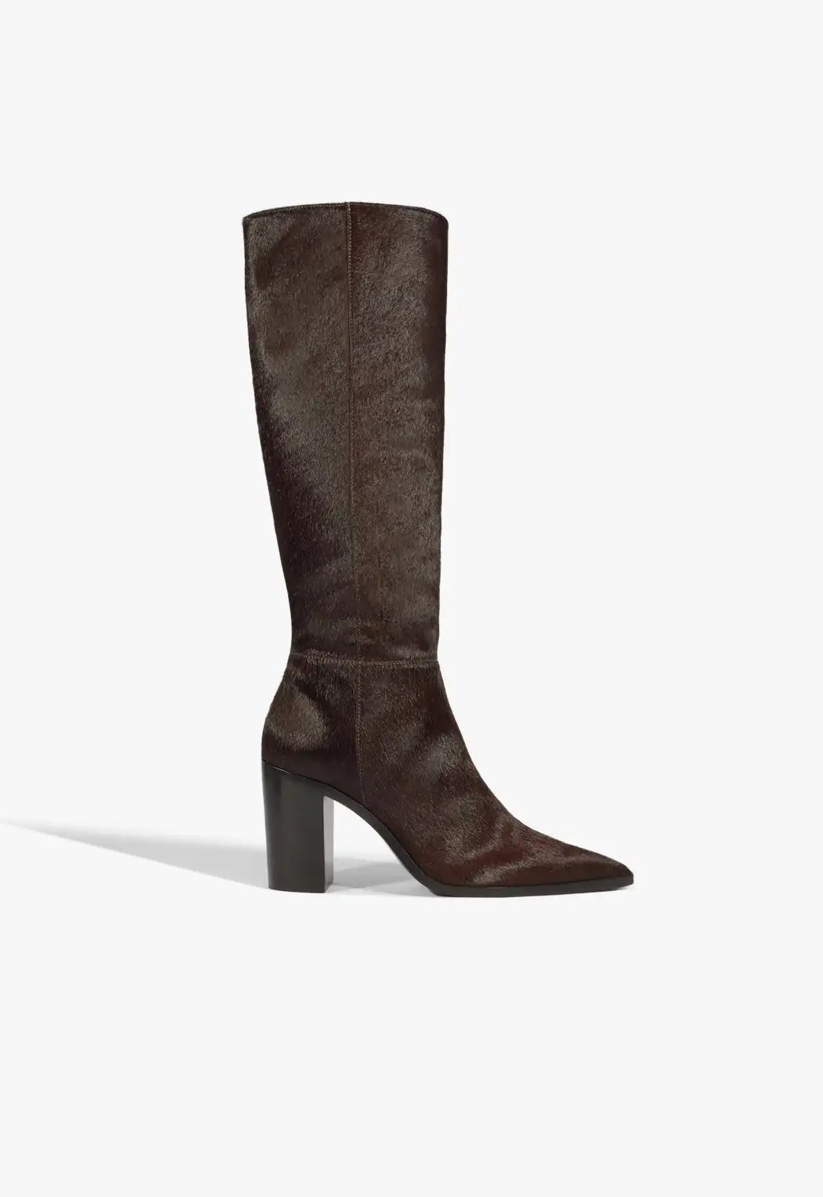 Mikki Up Block Hair Calf Boot