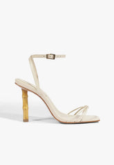 Haven Bamboo Leather Stiletto Sandal