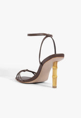Haven Bamboo Leather Stiletto Sandal