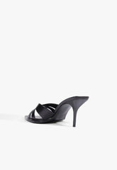 Keefa Leaf Mule Leather Sandal