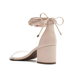 Jessie Mid Block Nappa Leather & Vinyl Sandal