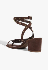 Cleo Beaded Leather Suede Sandal