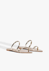 Nylle Metallic Flat Sandal