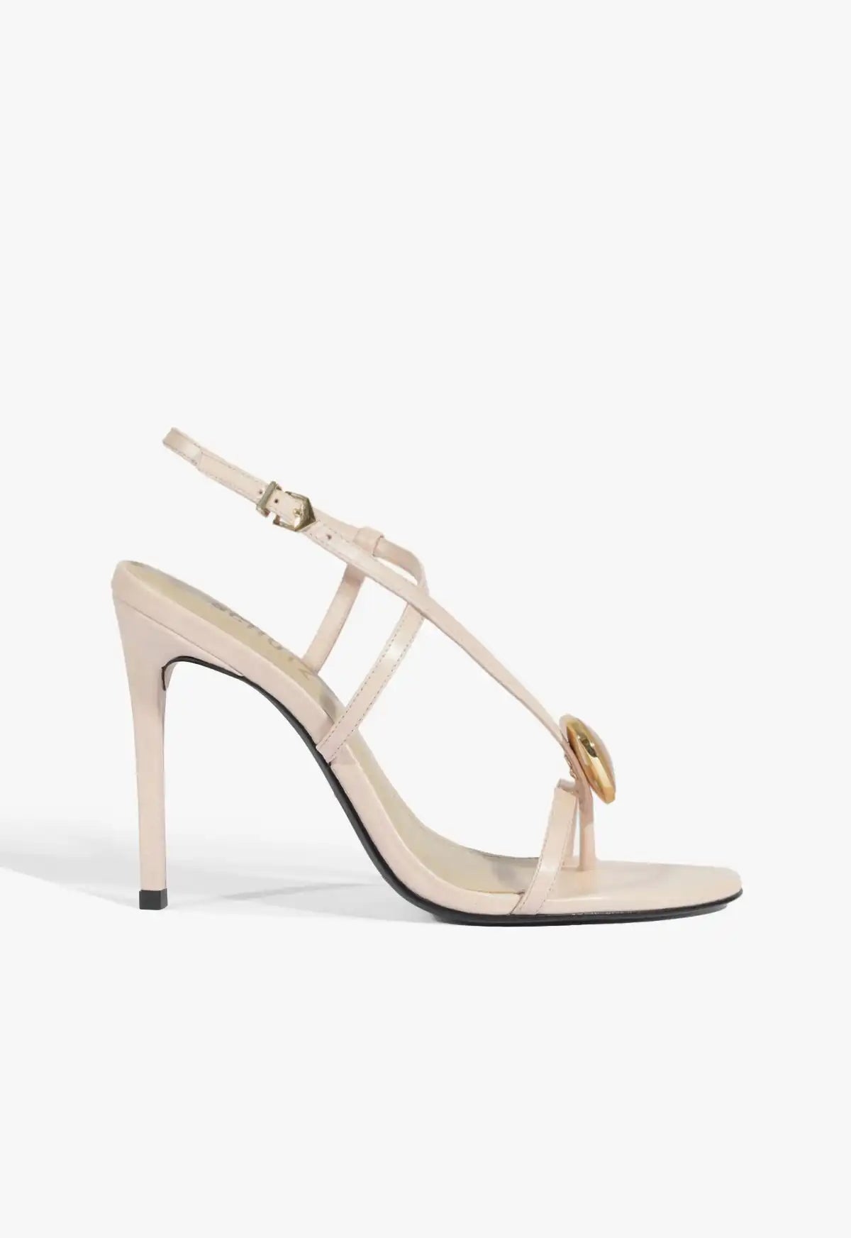 Azure Embellished Leather Sandal