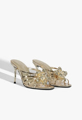Flora Mule Metallic Sandal