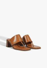Martha Block Leather Sandal