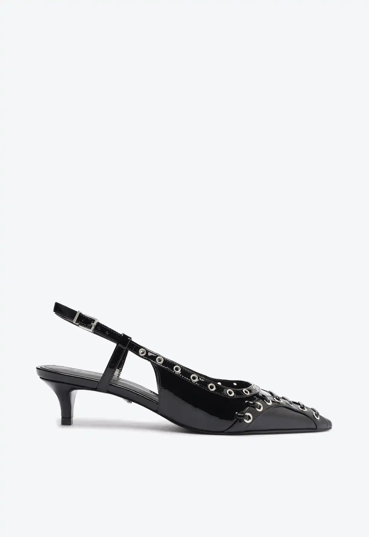 Ruth Mid Patent Leather Pump