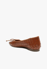 Arissa Honey Peach Leather Ballet Flat