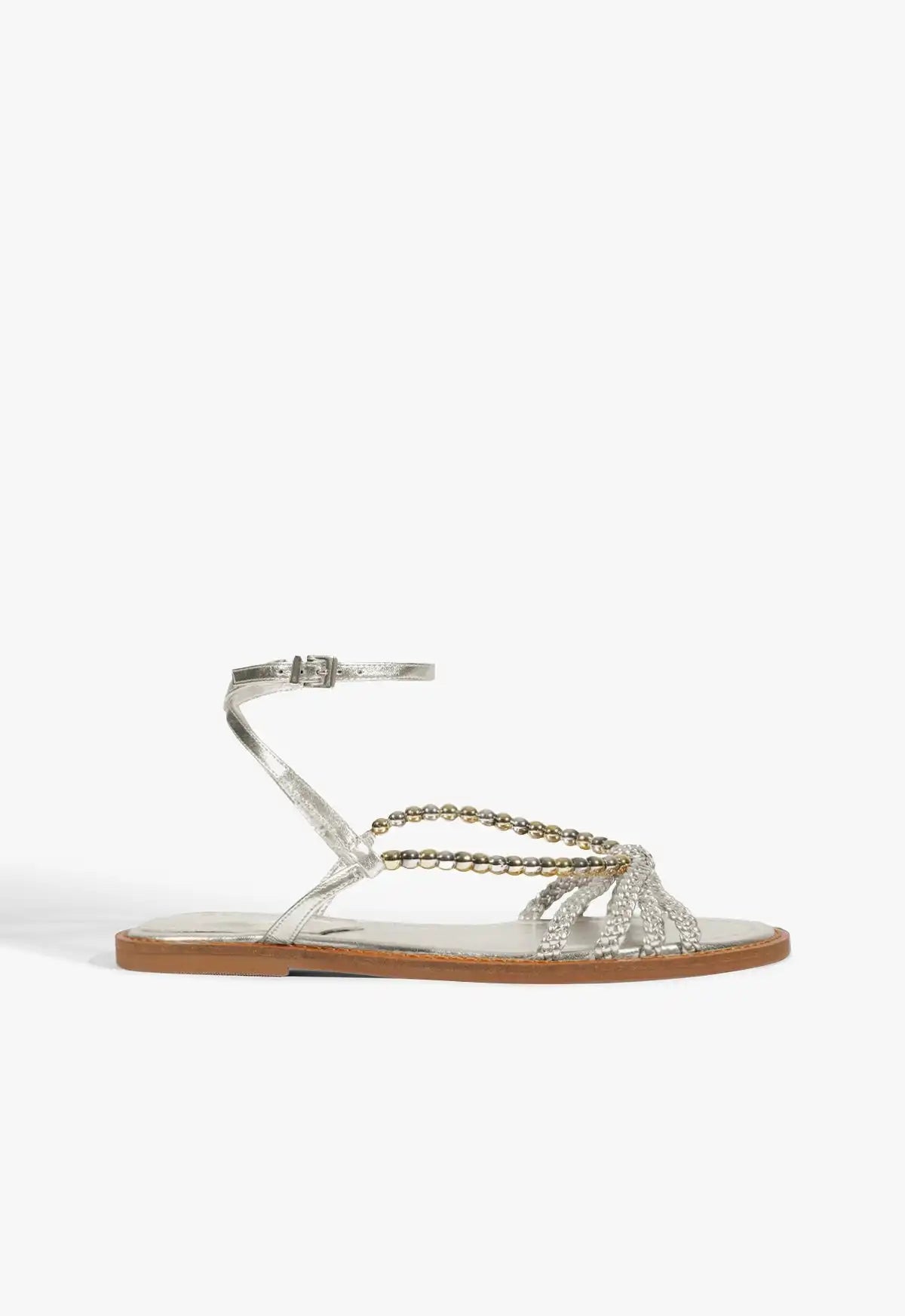 Adele Leather Flat Sandal