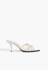Keefa Leaf Mule Leather Sandal