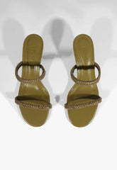 Taliah Woven Mid Sandal