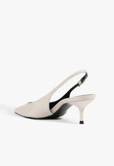 Paola Mid Leather Pump