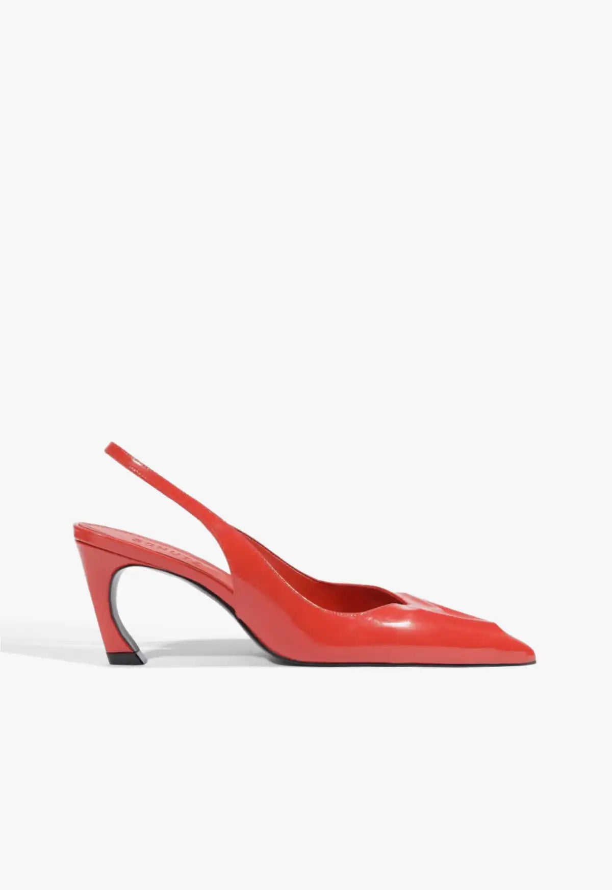 Scarlet Patent Pump