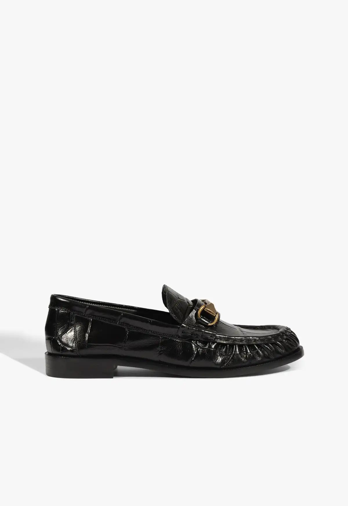 Yasmina Croc Flat