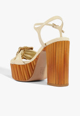 Enola Bamboo Leather Platform Sandal