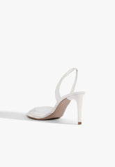 Scarlett Sling Mid Vinyl Patent Sandal