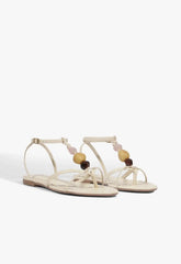 Amber Leather Flat Sandal