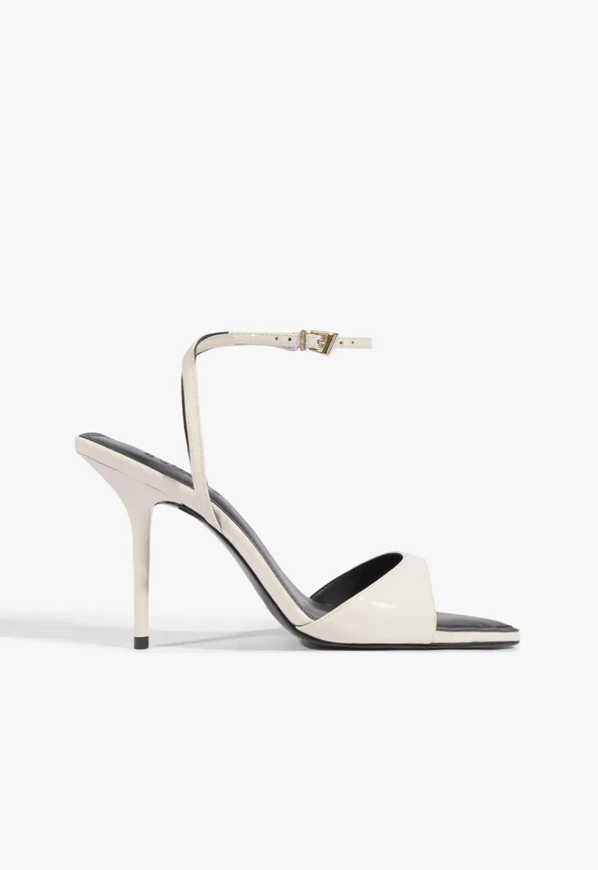 Elodie Buckle Patent Leather Sandal