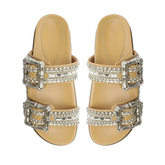 Enola Shine Sporty Leather Sandal