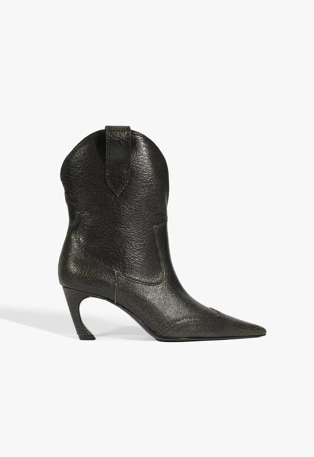 Maryann Curve West Leather Bootie
